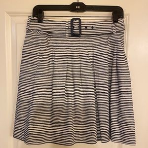 The Limited Outback Red Navy Stripe pleated mini skirt Sz 4